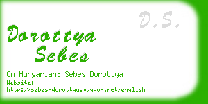 dorottya sebes business card